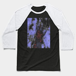 Digital collage and special processing. Psychedelic. Hand reaching on top of some bizarre surface. Falling apart. Desaturated. Baseball T-Shirt